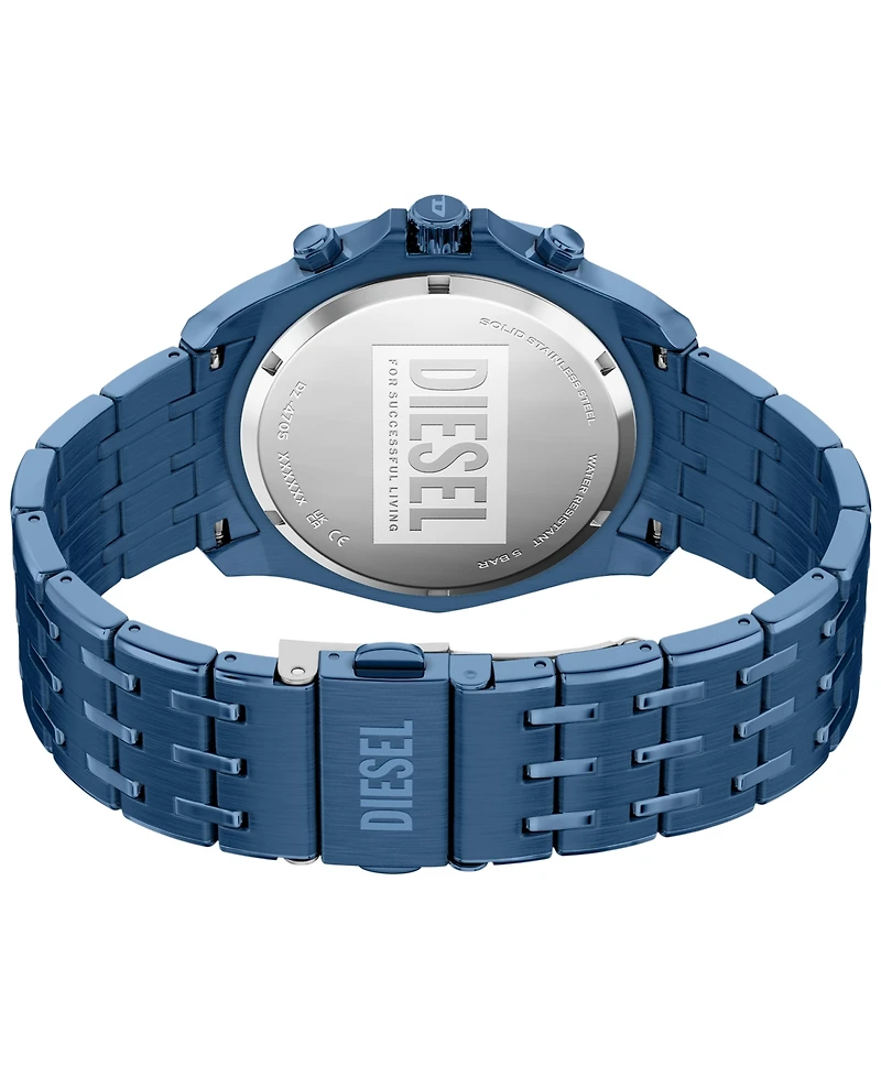Diesel Men's Stinger Quartz Chronograph Blue Stainless Steel Watch, 46mm