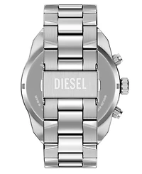 Diesel Men's Spiked Quartz Chronograph Silver Stainless Steel Watch, 49mm