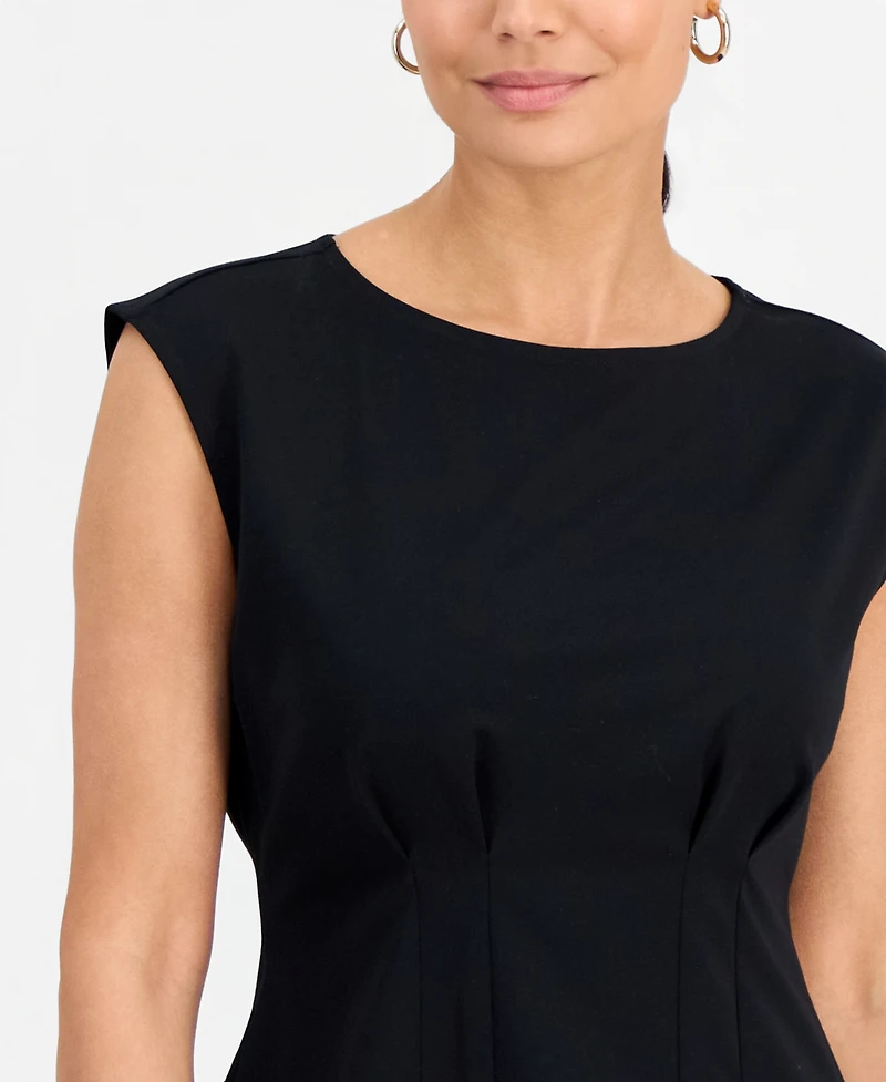 I.n.c. International Concepts Petite Sleeveless Seamed Ponte Top, Macy's Exclusive