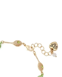 Betsey Johnson Faux Stone Tennis Racquet Link Bracelet