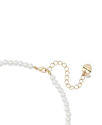 Betsey Johnson Faux Stone Golf Bib Mother of Pearl Necklace
