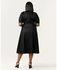 Estelle Plus Size Kyah Cotton Midi Dress