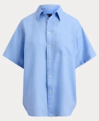 Polo Ralph Lauren Women's Woven Short-Sleeve Collared Top