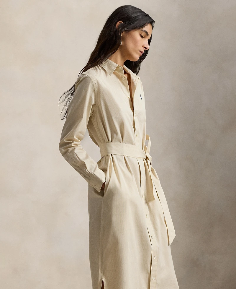 Polo Ralph Lauren Women's Long-Sleeve Collared Shirt Dress