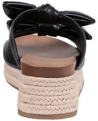 Gc Shoes Women's Cosmos Double Bow Espadrille Wedge Sandals