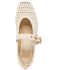 Dolce Vita Women's Mikel Perforated Buckle Mary Jane Flats