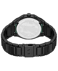 Armani Exchange Men's Sync Quartz Chronograph Black Stainless Steel Watch, 44mm