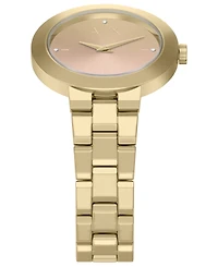Armani Exchange Women's Quartz Two-Hand Gold Stainless Steel Watch, 36mm