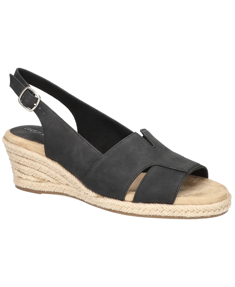 Easy Street Women's Resort Espadrille Wedge Sandals