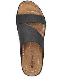 Easy Street Women's Larrain Wedge Slide Sandals