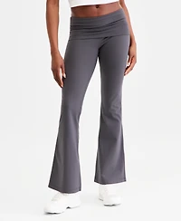 Id Ideology Women's Studio Foldover Waist Flare Leggings, Macy's Exclusive