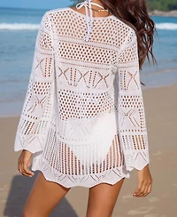 Cupshe Women's It's Cool White Cover-Up Kimono