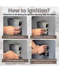 Flynama 60 Inch Outdoor Rectangle Propane Fire Pit Table 60000 Btu Auto Ignition Concrete Fire Table with Waterproof Cover and Lava Rocks