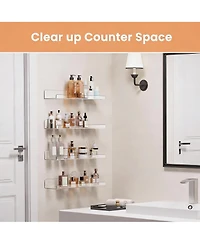 Yigii 4 Pack Acrylic Wall Shelves