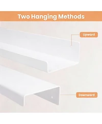 Yigii 4 Pack Acrylic Wall Shelves