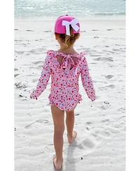 Bits & Bows Baby Girls Xo Hearts Bow Baseball Hat