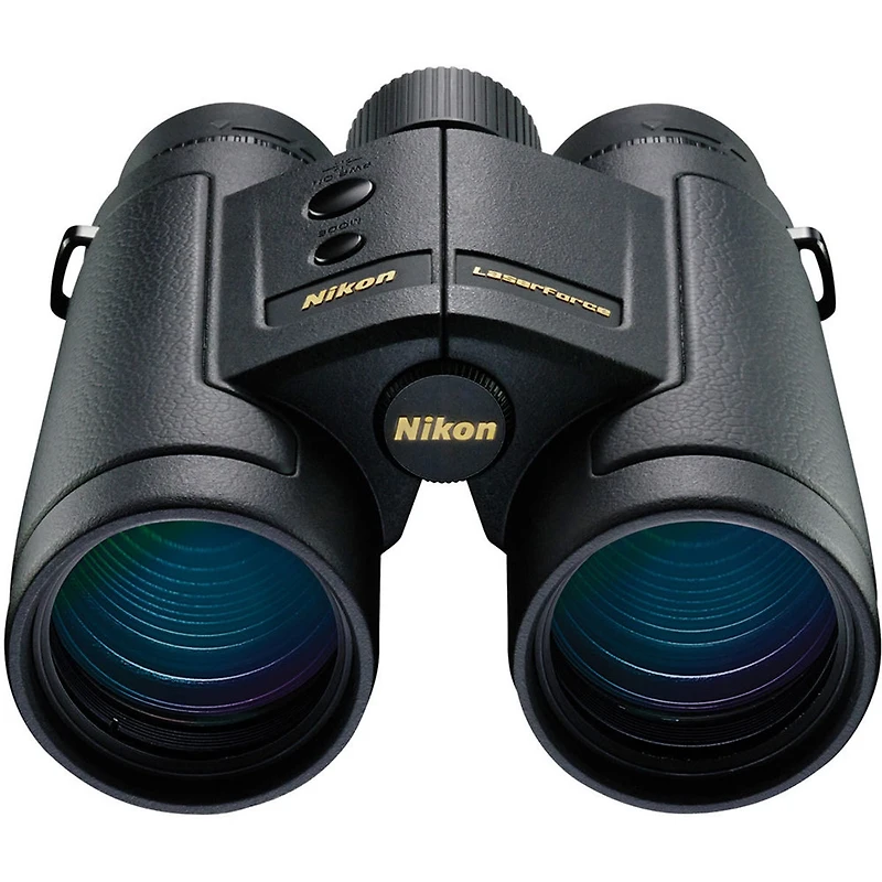 Nikon 10x42 LaserForce Range-Finder Water Proof Roof Prism Binocular with 6.1 Degree Angle of View, Black
