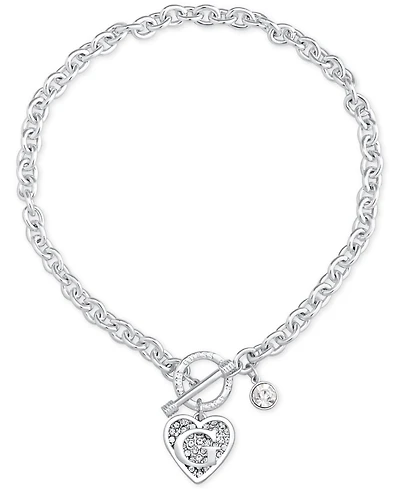 Guess Logo Link Pendant Necklace