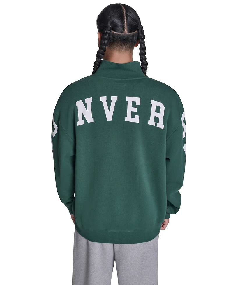 Converse Men's Regular-Fit Collared Neck Sweatshirt