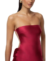 Jluxlabel Women's Regal Rising Satin Maxi Dress