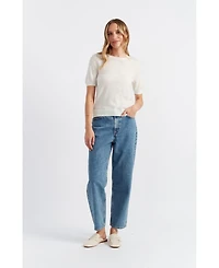 Chinti & Parker Women's Pure Merino Wool Short Sleeve Tee