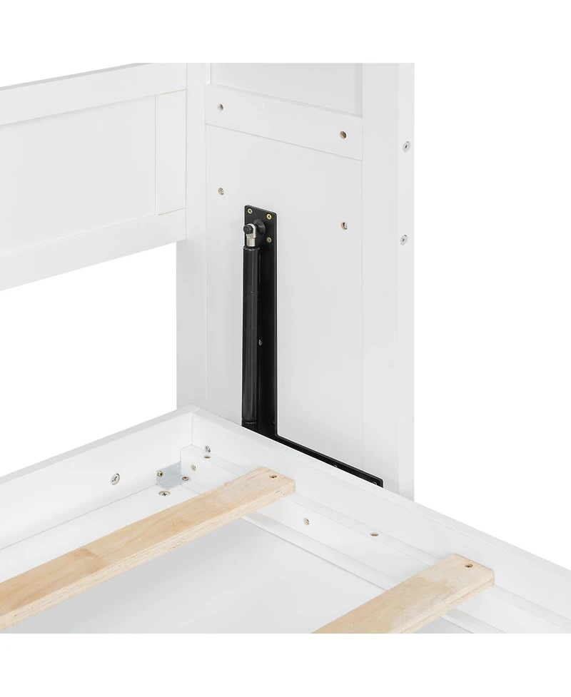 Streamdale Queen Size Murphy Bed Wall Bed with Shelves