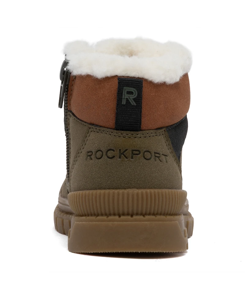 Rockport Boys' Saltoro Lace-Up Boots