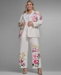 Karl Lagerfeld Paris Placed Floral Blazer Pant