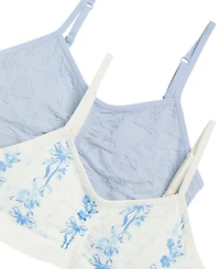 Maidenform Big Girls Seamless Ruched Crop Bras, Pack of 2