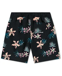 Hurley Boys' 8-18 Floral Pull-On Swim Trunks