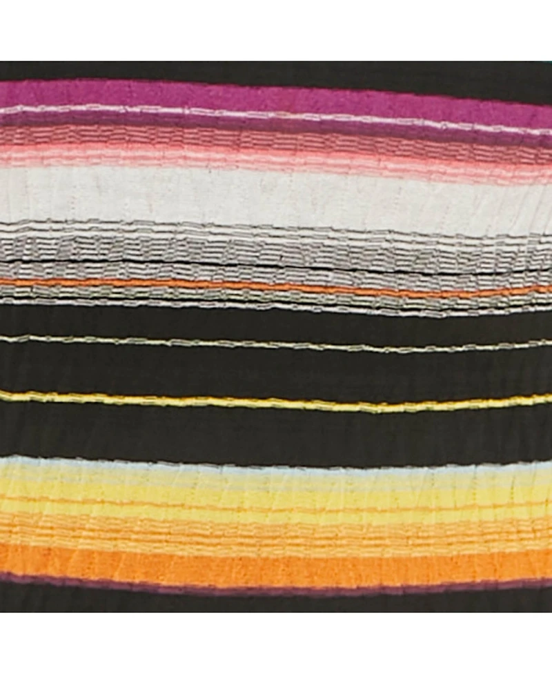 Pre-Owned Missoni Women's Black Striped Rib Knit Mini Dress