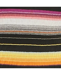 Pre-Owned Missoni Women's Black Striped Rib Knit Mini Dress