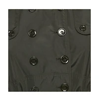 Pre-Owned Burberry Women's London Black Crepe Double Breasted Short Dress