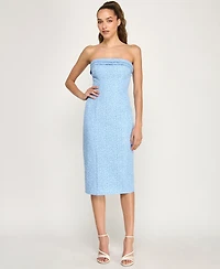 B Darlin Juniors' Strapless Midi Dress