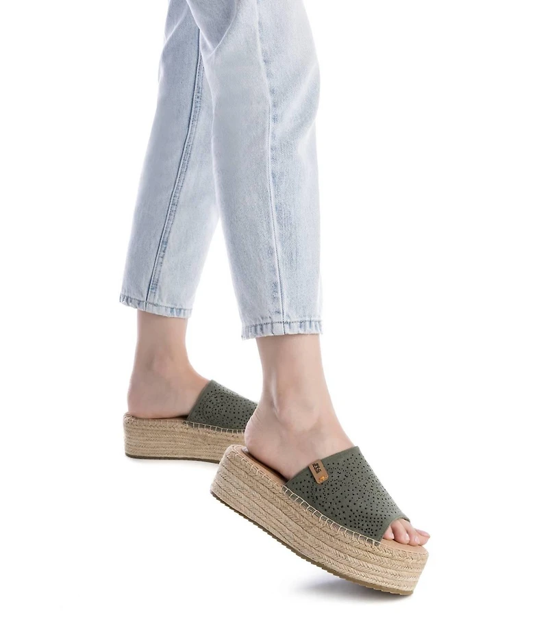 Women's Jute Wrapped Platform Sandals Refresh By Xti