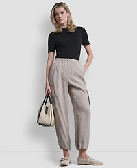 Dkny Women's Tumbled Twill Cargo Pants