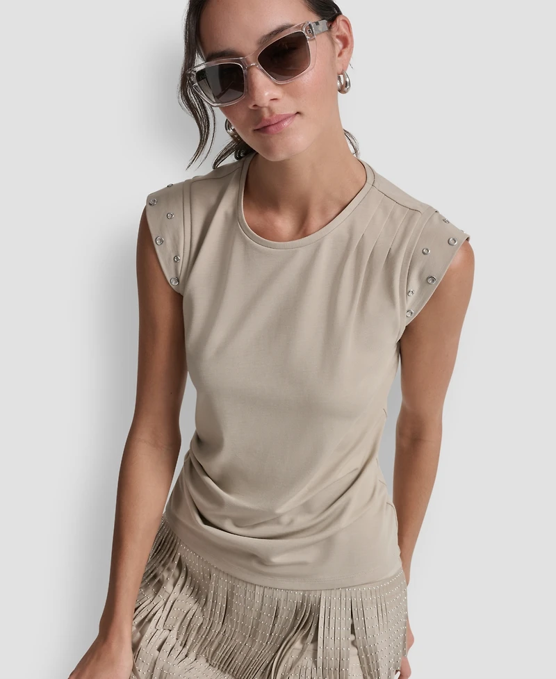 Dkny Women's Stud-Detail Sleeveless Top
