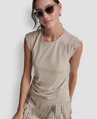 Dkny Women's Stud-Detail Sleeveless Top