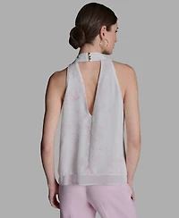 Bcbg Women's Halter Neck Sleeveless Blouse