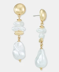 I.n.c. International Concepts Imitation Pearl Linear Drop Earrings, Macy's Exclusive