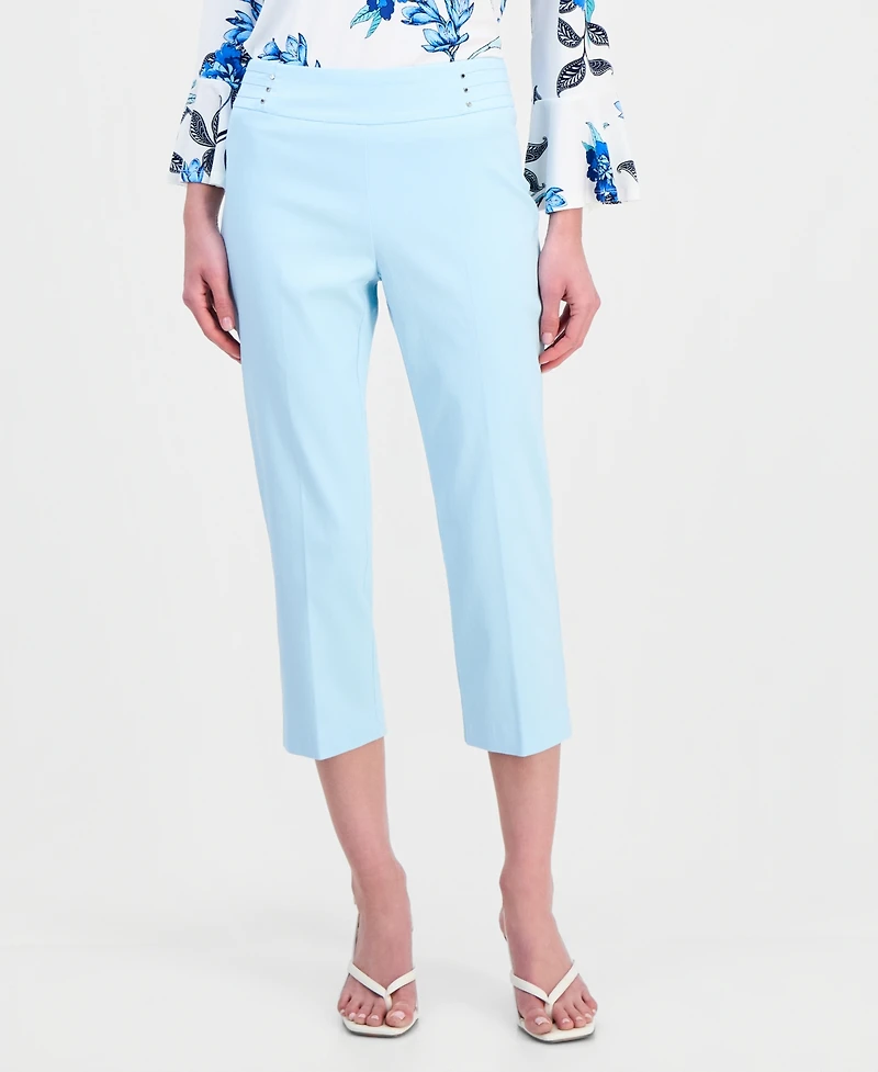 Jm Collection Women's Pull-On Capri Tummy-Control Pants, Exclusively at Macy's