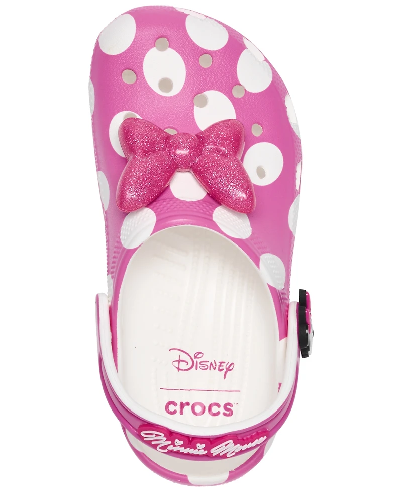 Crocs x Disney Little Girls Minnie Mouse Classic Clogs from Finish Line