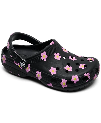 Crocs Little Girls Flowers Classic Clogs from Finish Line