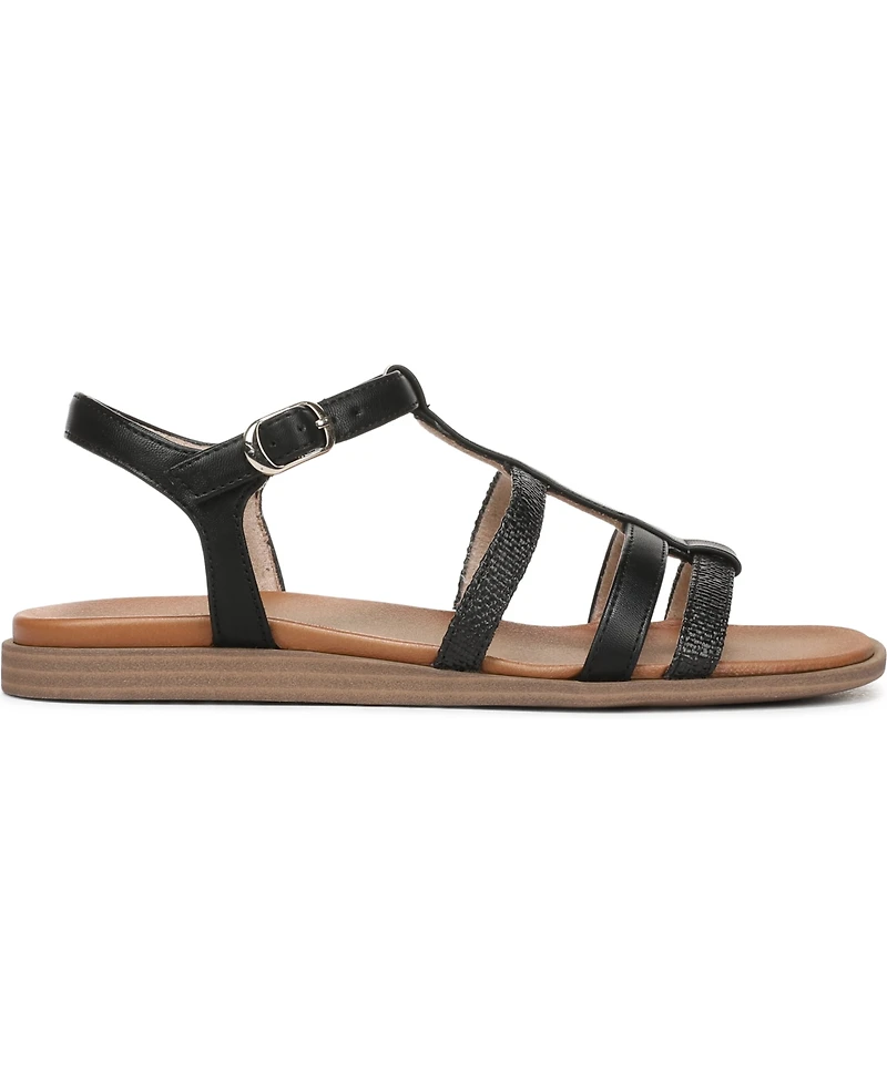 Naturalizer Women's Julia Strappy Flat Sandals