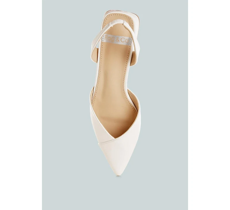 Tijay Soft Real Leather Slingback Sandals