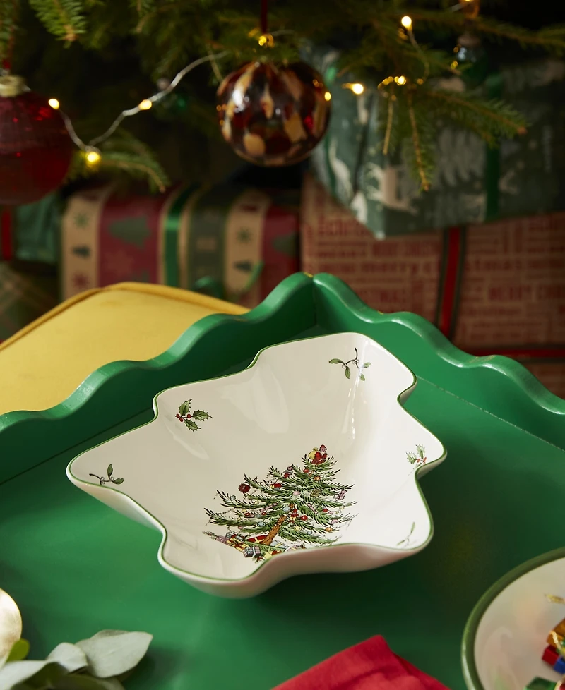 Spode Christmas Tree Tree Shape Dish
