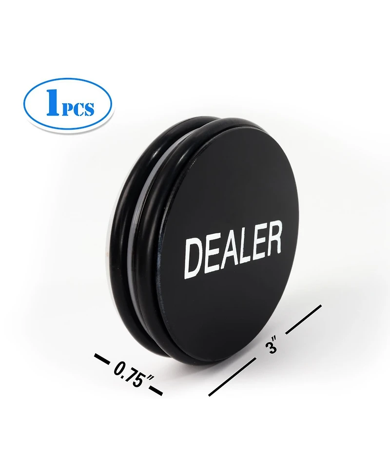 Gse Games & Sports Expert 1-Pack 3" Double-Sided Casino Grade Acrylic Craps On/Off Puck Buttons for Poker Nights