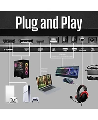 Westinghouse 49" Curved Ultrawide Gaming Monitor, 144Hz, Amd FreeSync, R1800 Curve,Built-in Speakers