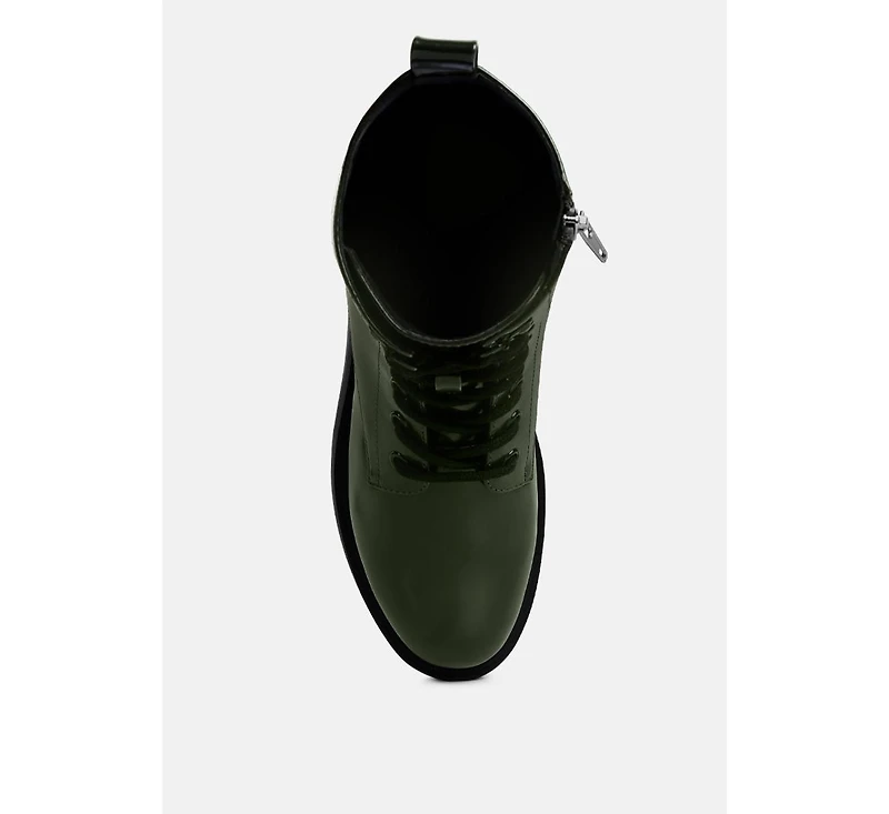 Molsh Faux Leather Ankle Biker Boots Women