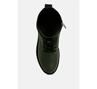 Molsh Faux Leather Ankle Biker Boots Women